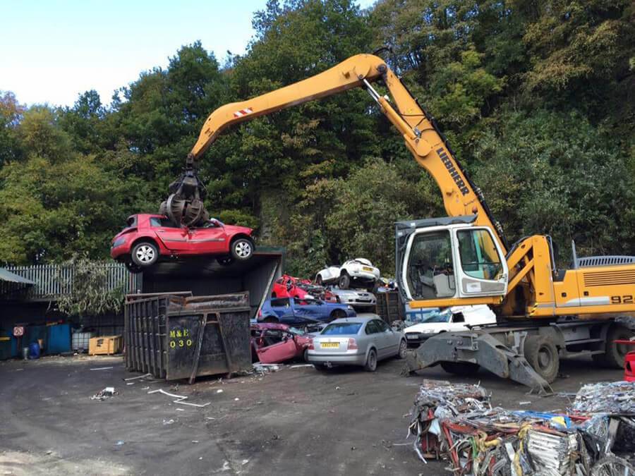 car being scrapped