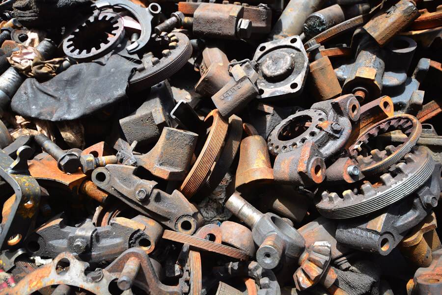 pile of scrap metal